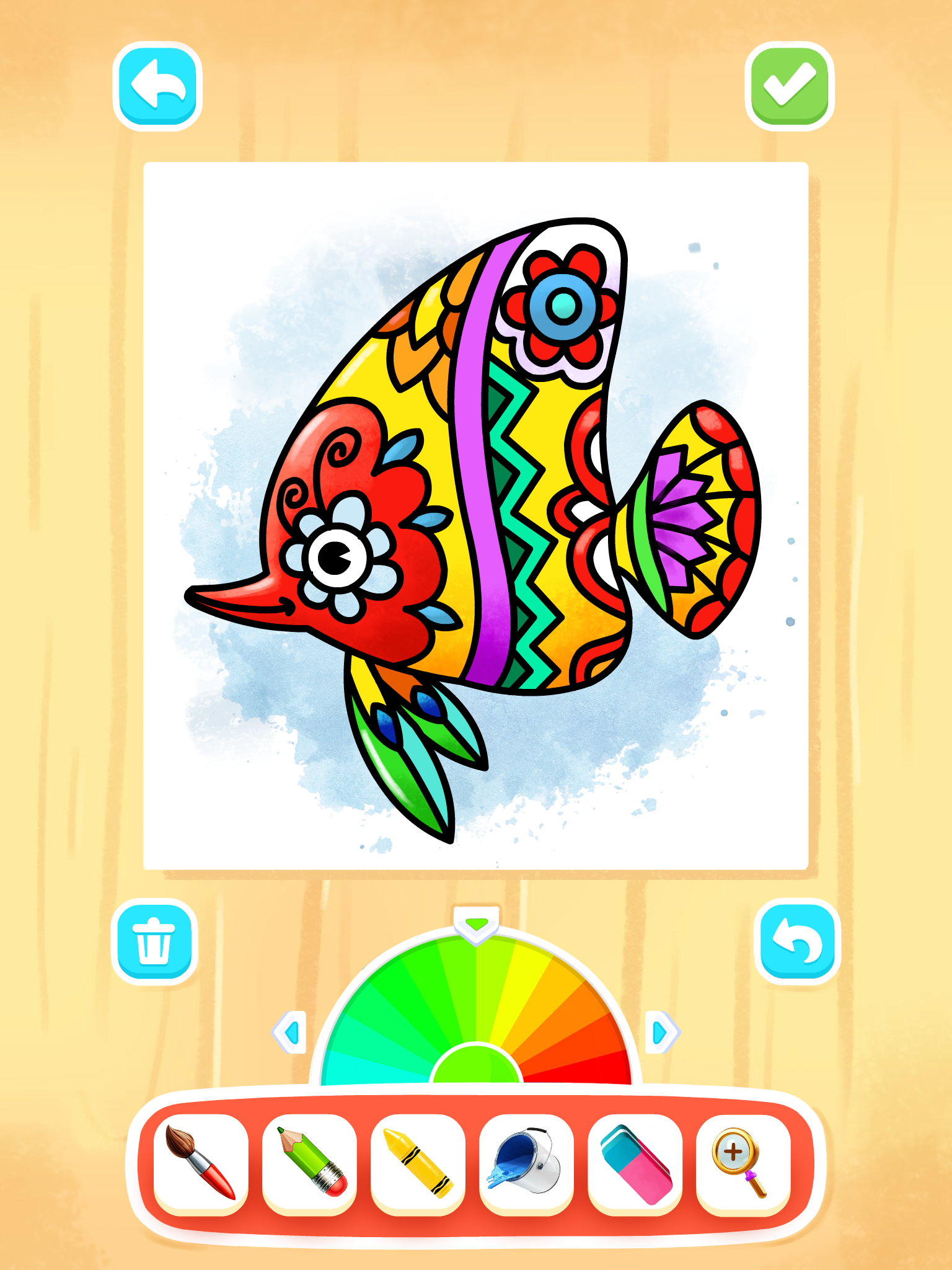 fish coloring games