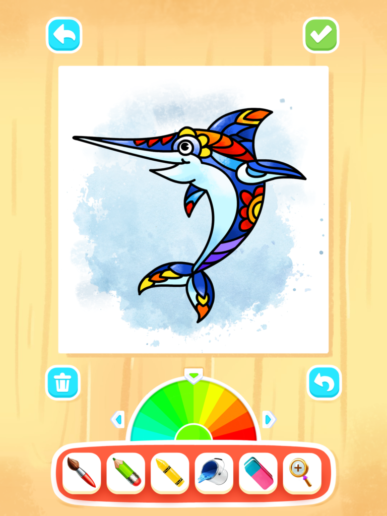 fish coloring games