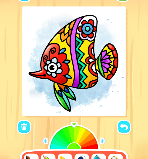 fish coloring games